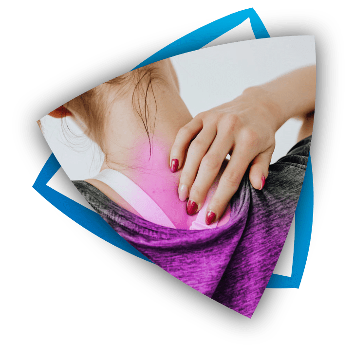 woman rubbing her shoulder with pain for Health and Wellness Care